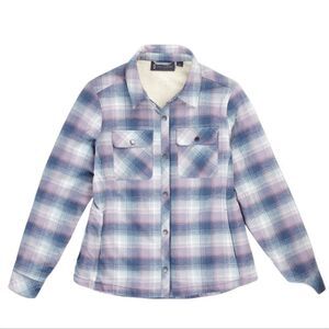 555 NWT Free Country Women's Koshi Adirondack Flannel Shirt Jacket Size Large